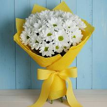 Букет цветов из:  Хризантемы #REPLACE_PRED# Молочном Вологодской области