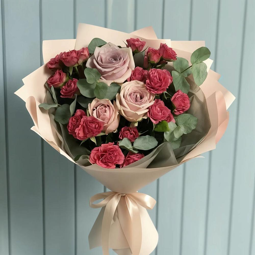 Букет цветов из: Гвоздики и Розы в Молочном Вологодской области