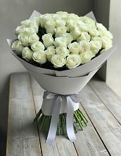 Букет 35 Белых роз в Молочном Вологодской области