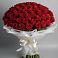 Букет 101 Красная роза Блэк Мэджик в Молочном Вологодской области