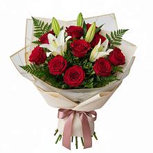 Букет цветов из:  Лилии и Розы в Молочном Вологодской области