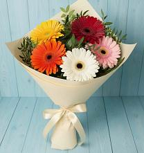 Букет цветов из:  Герберы в Молочном Вологодской области