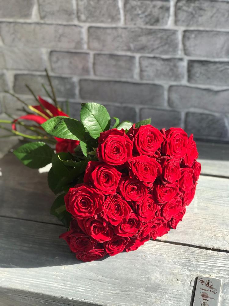 Букет Красные розы Фридом в Молочном Вологодской области