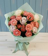 Букет цветов из:  Розы #REPLACE_PRED# Молочном Вологодской области