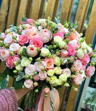 Букет цветов из:  Розы #REPLACE_PRED# Молочном Вологодской области