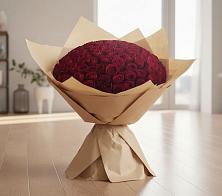 Букет 101 Красная роза в Молочном Вологодской области