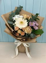 Букет цветов из:  Герберы и Хризантемы в Молочном Вологодской области
