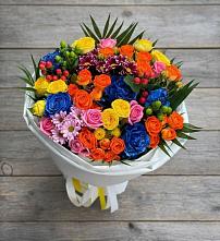 Букет цветов из:  Розы и Хризантемы в Молочном Вологодской области