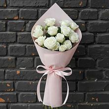 Букет цветов из:  Розы #REPLACE_PRED# Молочном Вологодской области
