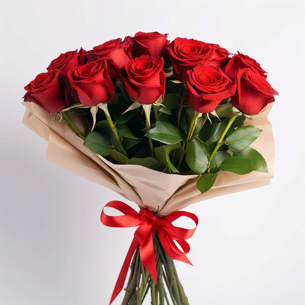 Букет 11 Красных роз Эдлесс Лав в Молочном Вологодской области