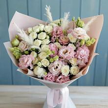 Букет цветов из:  Альстромерии и Розы в Молочном Вологодской области