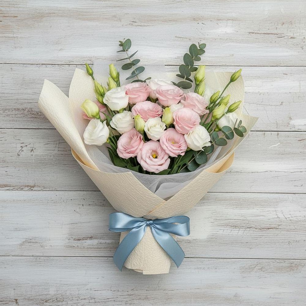 Букет цветов из: Лизиантусы в Молочном Вологодской области