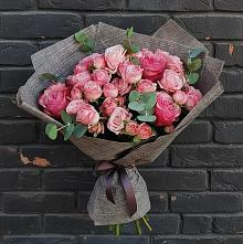 Букет цветов из:  Розы #REPLACE_PRED# Молочном Вологодской области